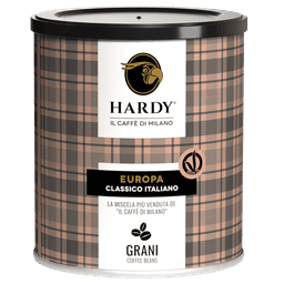 Caffè Hardy Europa — Lattina grani 250 g