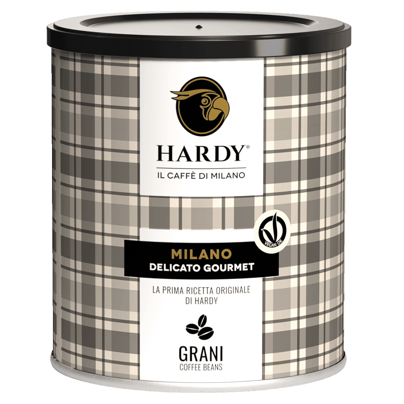 Caffè Hardy Milano — Lattina grani 250 g
