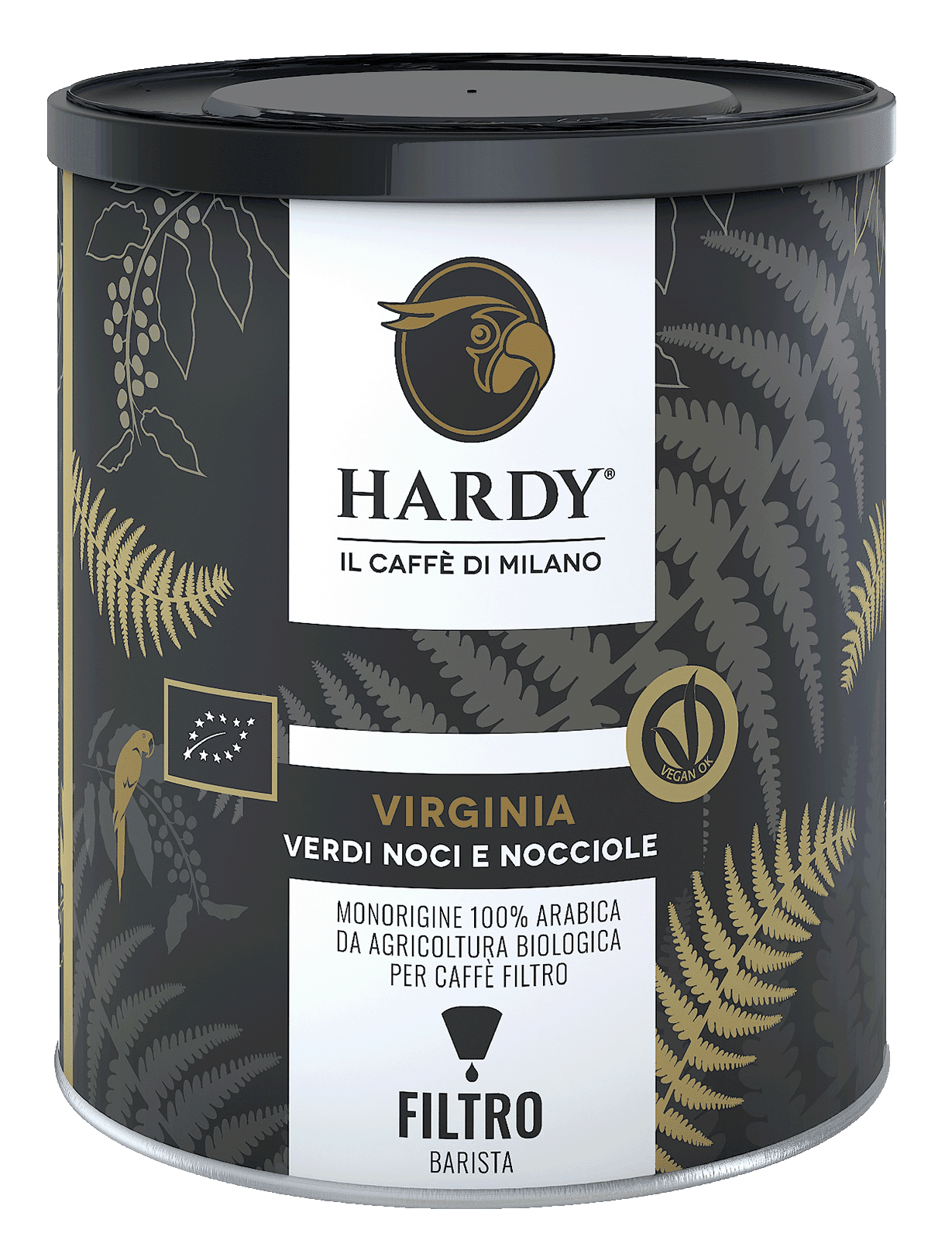 Caffè Hardy Virginia Filtro Bio — Lattina 250 g